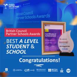 Galaxy International School Celebrates Ghana's Best A Level Student at the British Council Partner Schools Awards 2025